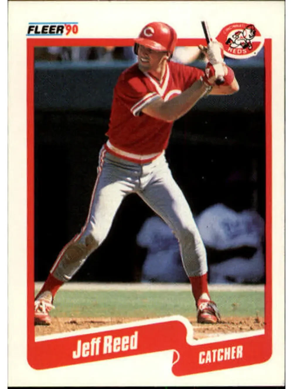 1990 Jeff Reed Fleer Baseball Card #429